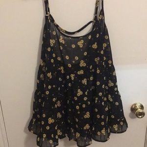Sunflower Floral Tank Top